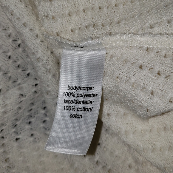 Maurices women's lace and cotton cardigan, cream colored size XXL - Picture 12 of 13